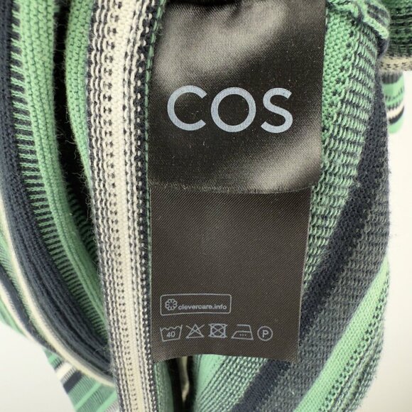 COS Jacquard Knit Cotton Stripe T-Shirt S - Picture 8 of 11